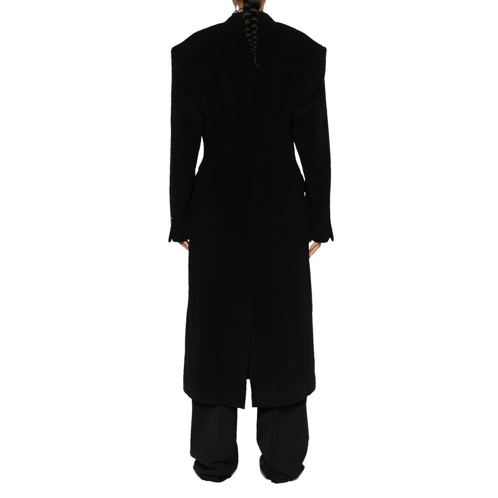 Balenciaga Mantel aus Kaschmir und Wolle im Cinch-Verfahren