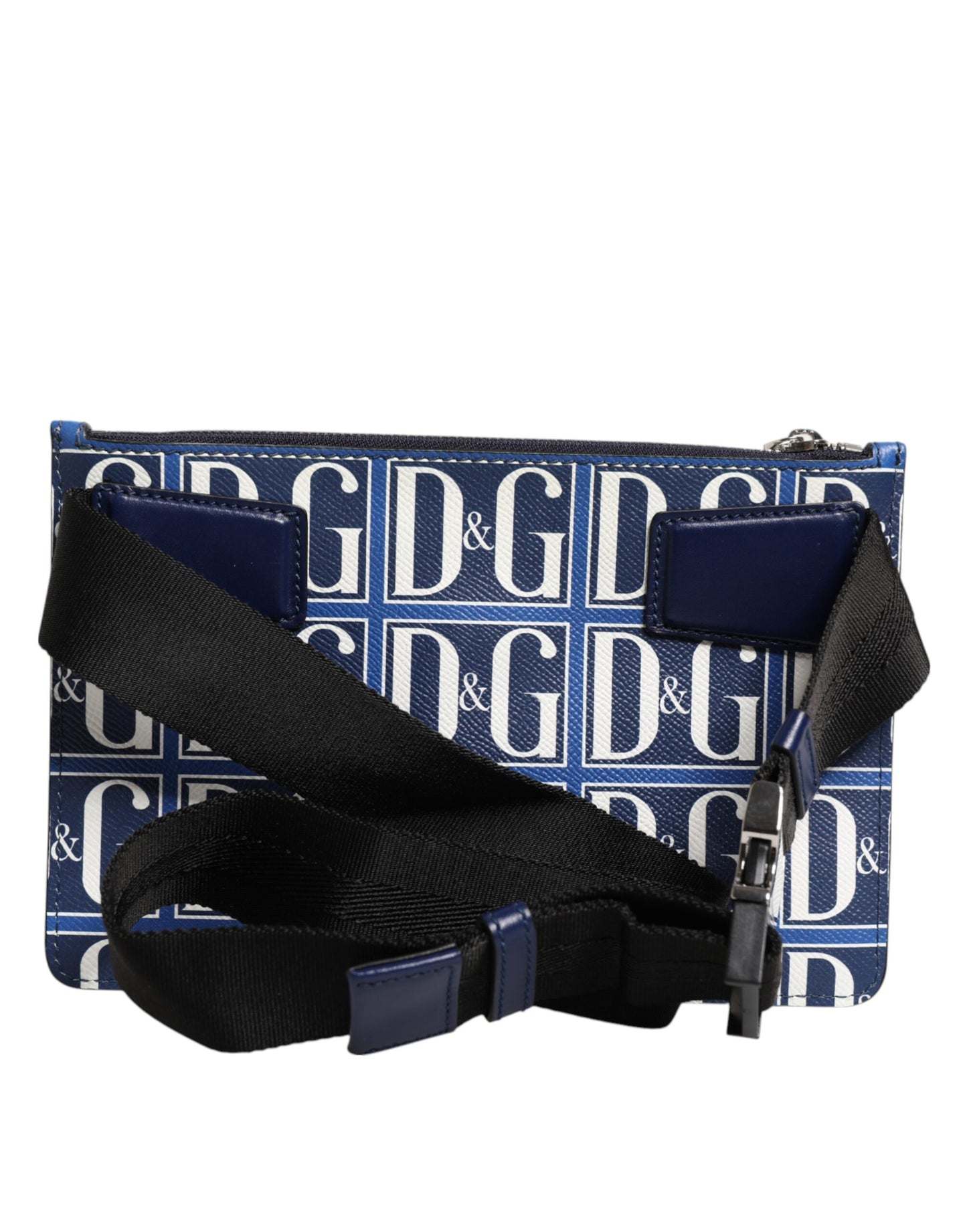 Dolce & Gabbana Blau Weiß Leder D&