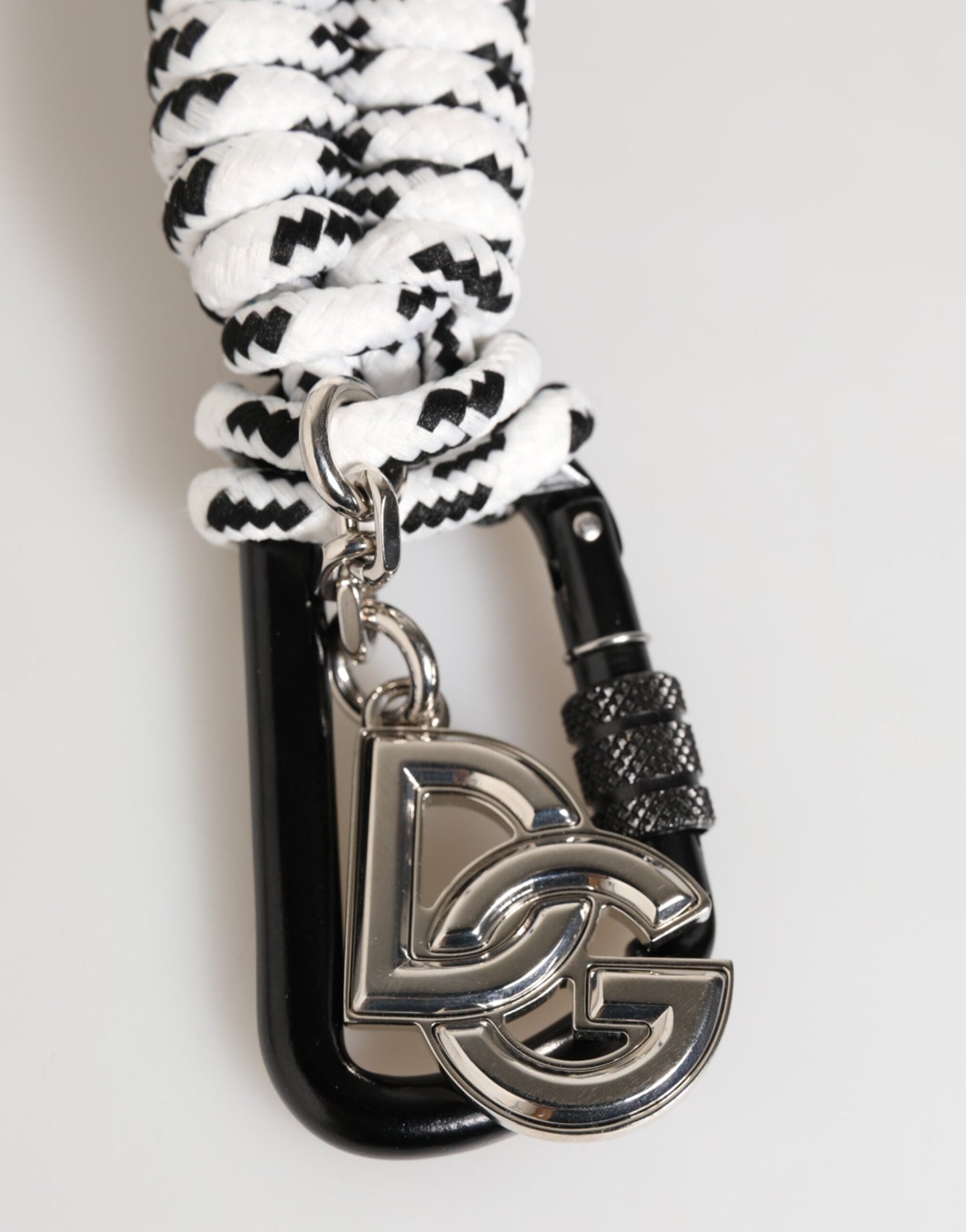 Dolce & Gabbana Multicolor Polyester Tape String DG Logo Schlüsselanhänger Schlüsselanhänger