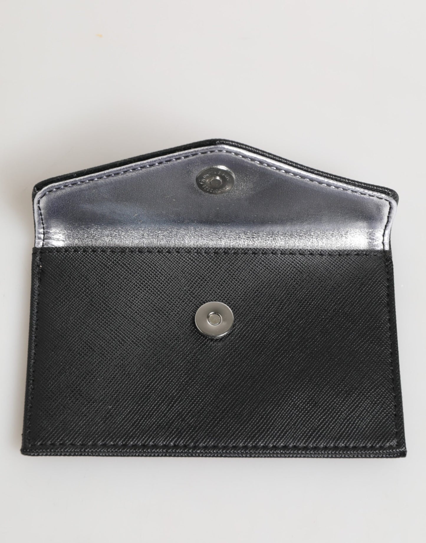 Michael Kors Schwarzes Saffiano-Leder Umschlaghalter Herren-Accessoire Brieftasche