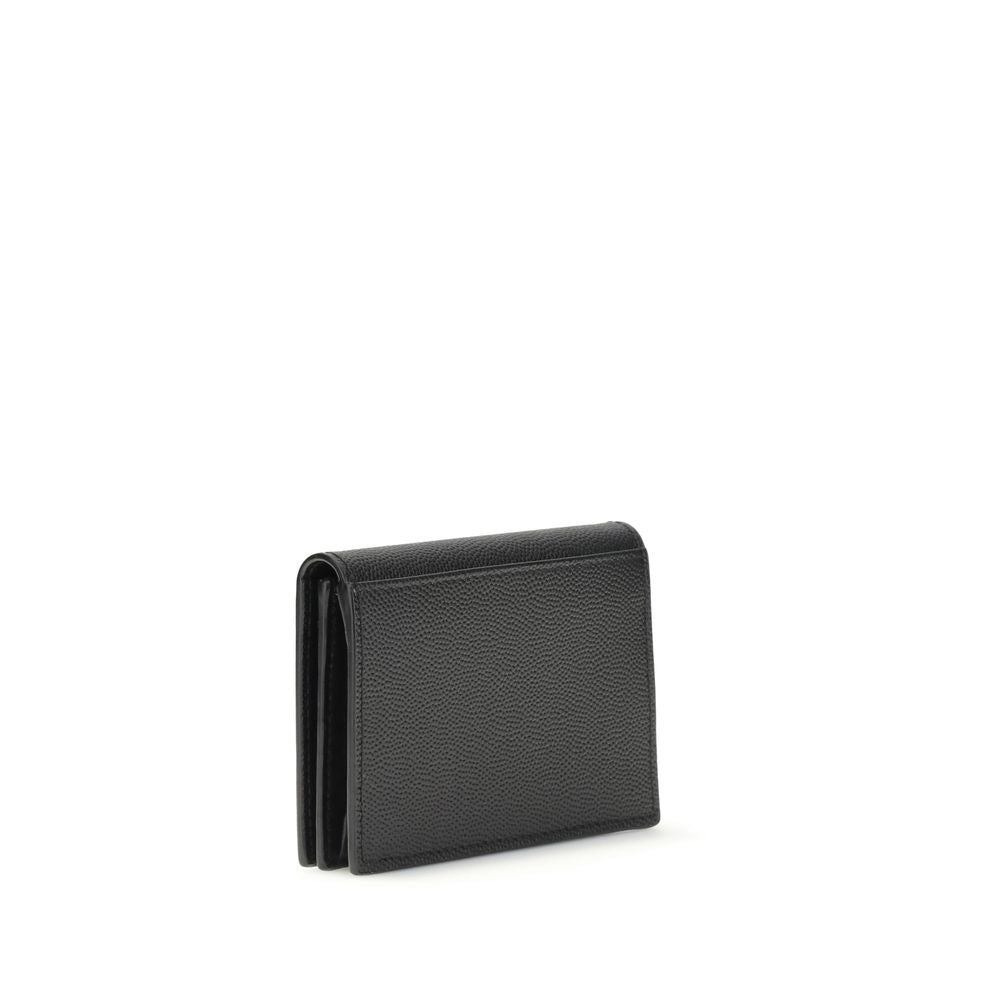 Saint Laurent Grain de poudre Leder Business Card Holder
