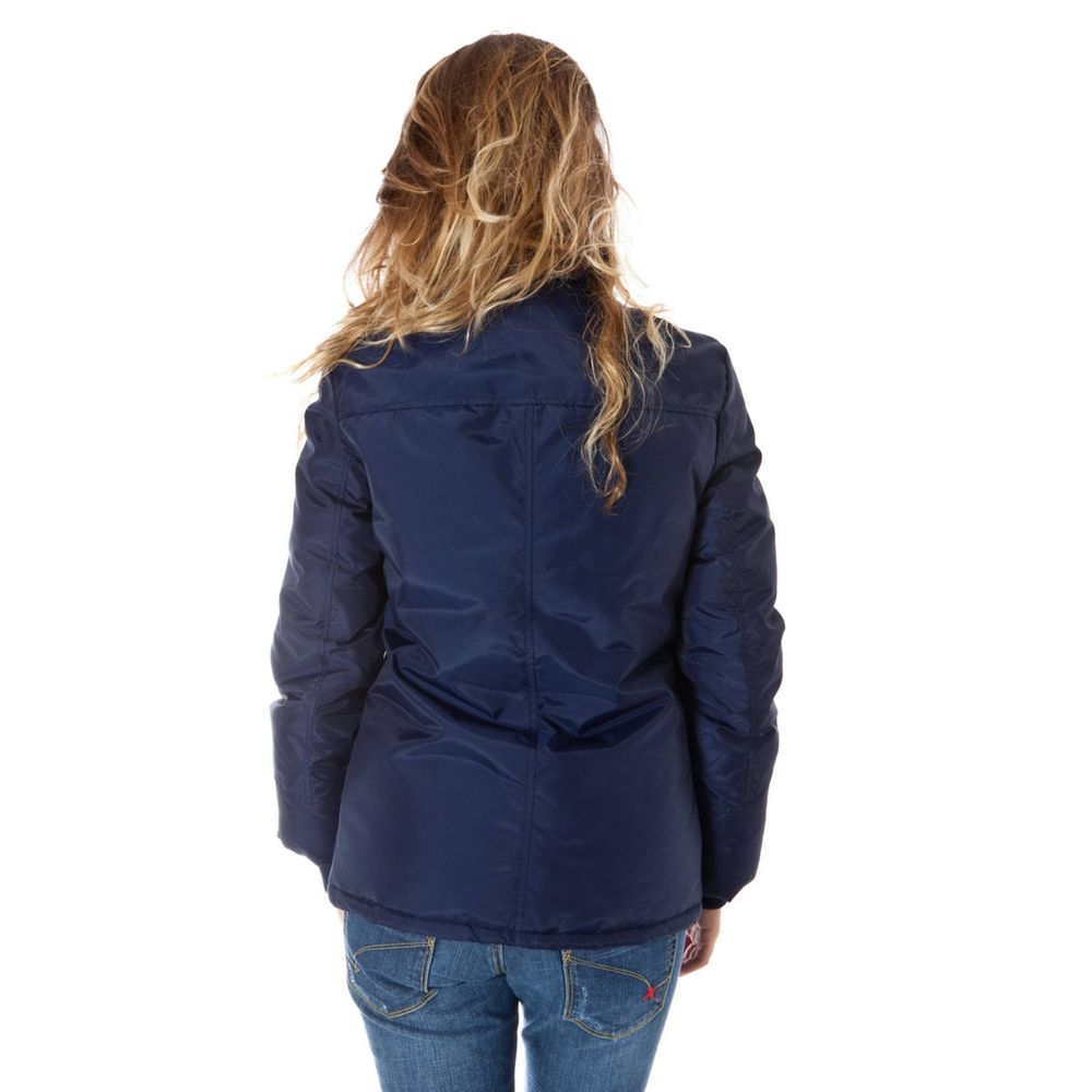 ENRICO COVERI Blaue Nylonjacken &
