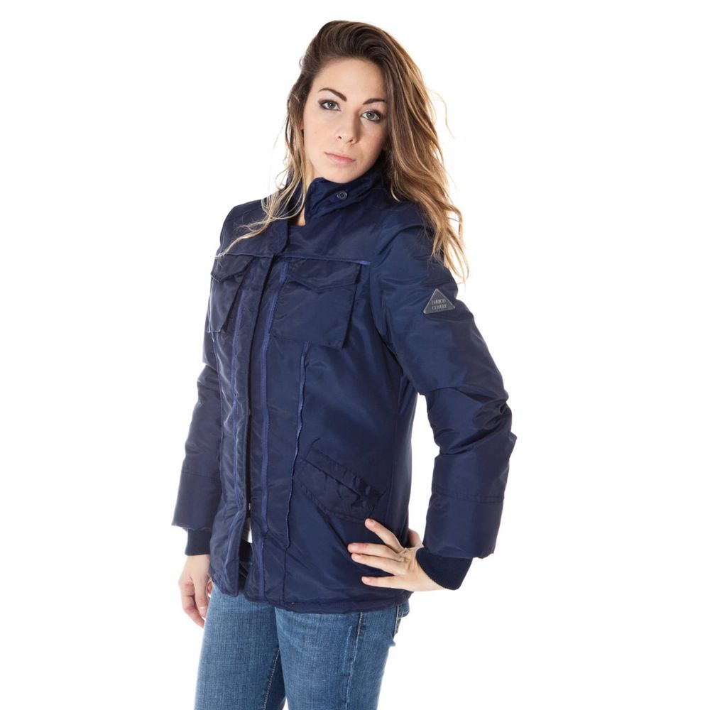 ENRICO COVERI Blaue Nylonjacken &