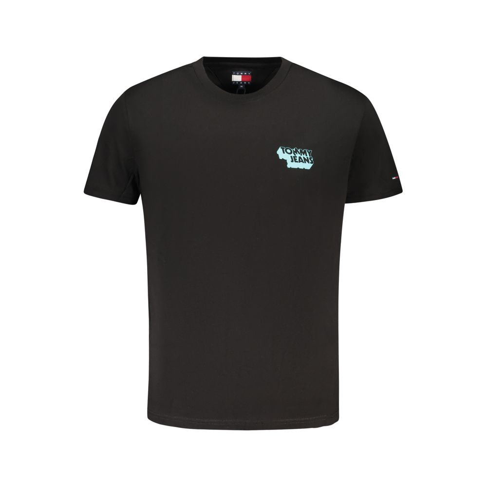 Tommy Hilfiger Schwarzes Baumwolle Männer T-Shirt