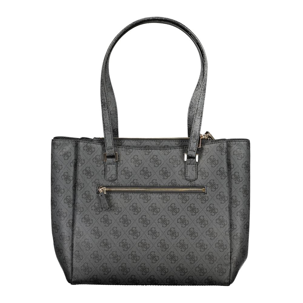 Guess Jeans Schwarz Polyethylen Frauen Handtasche