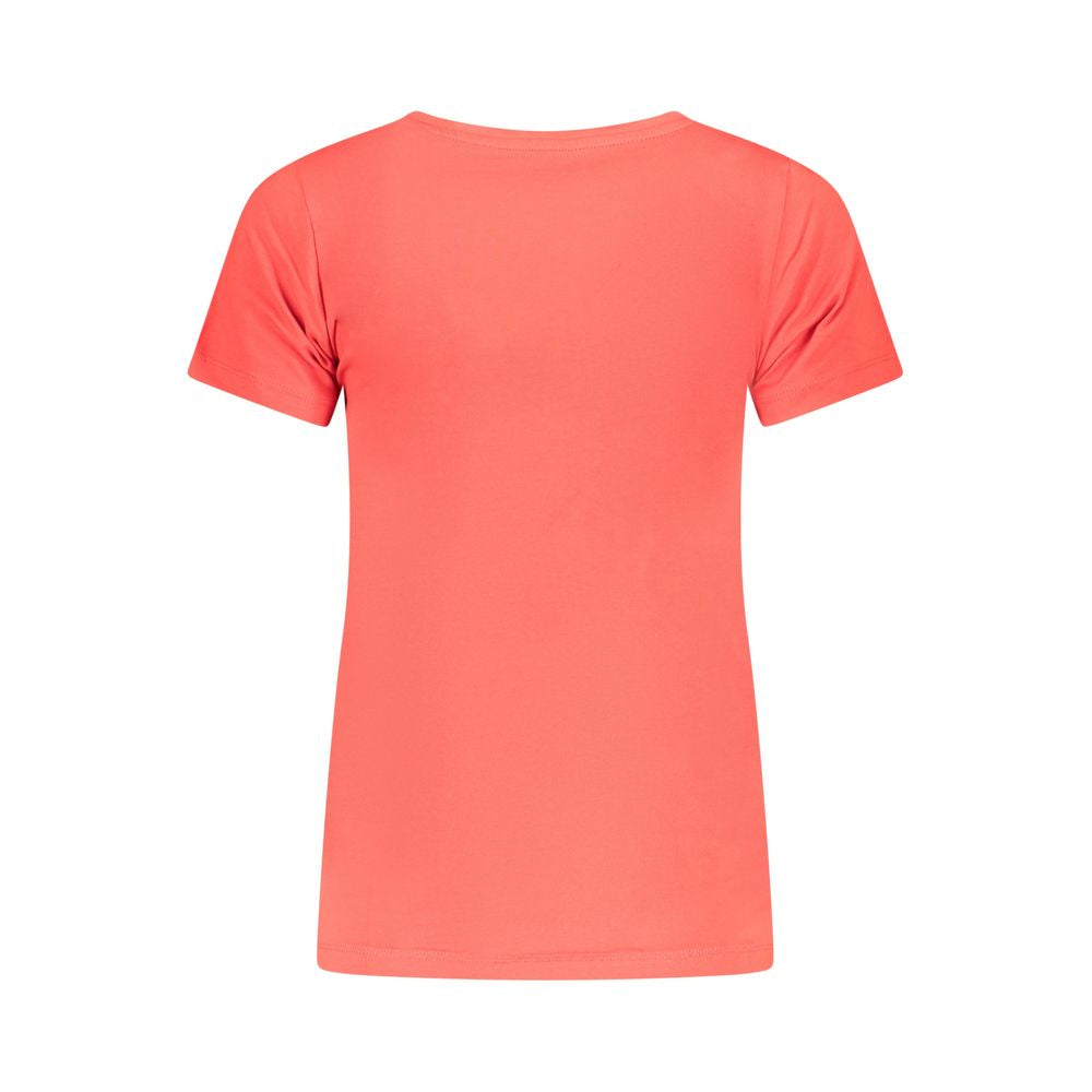Pepe Jeans Rotes Baumwoll-T-Shirt für Frauen