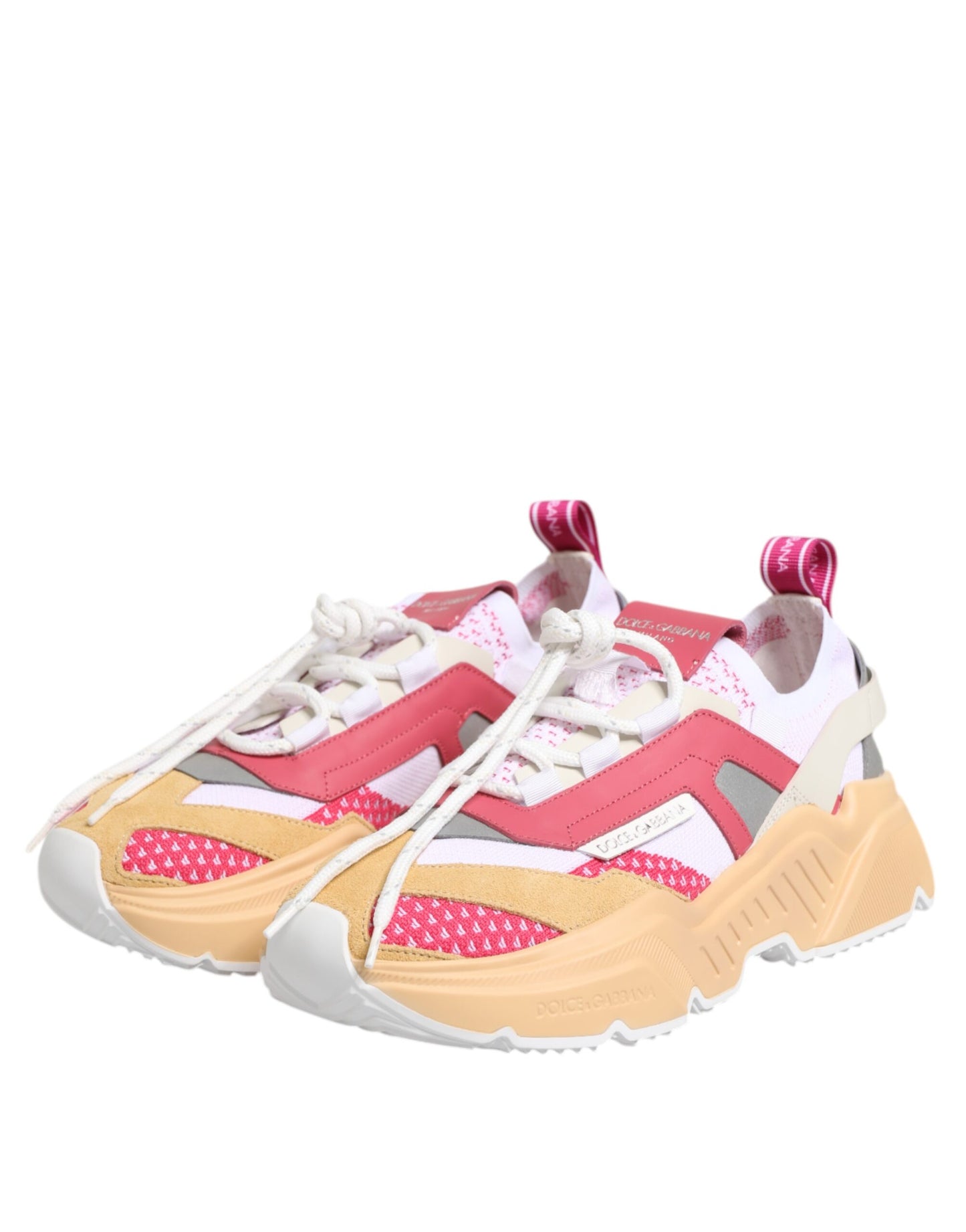 Dolce & Gabbana Multicolor Leder Daymaster Low Top Sneakers Schuhe