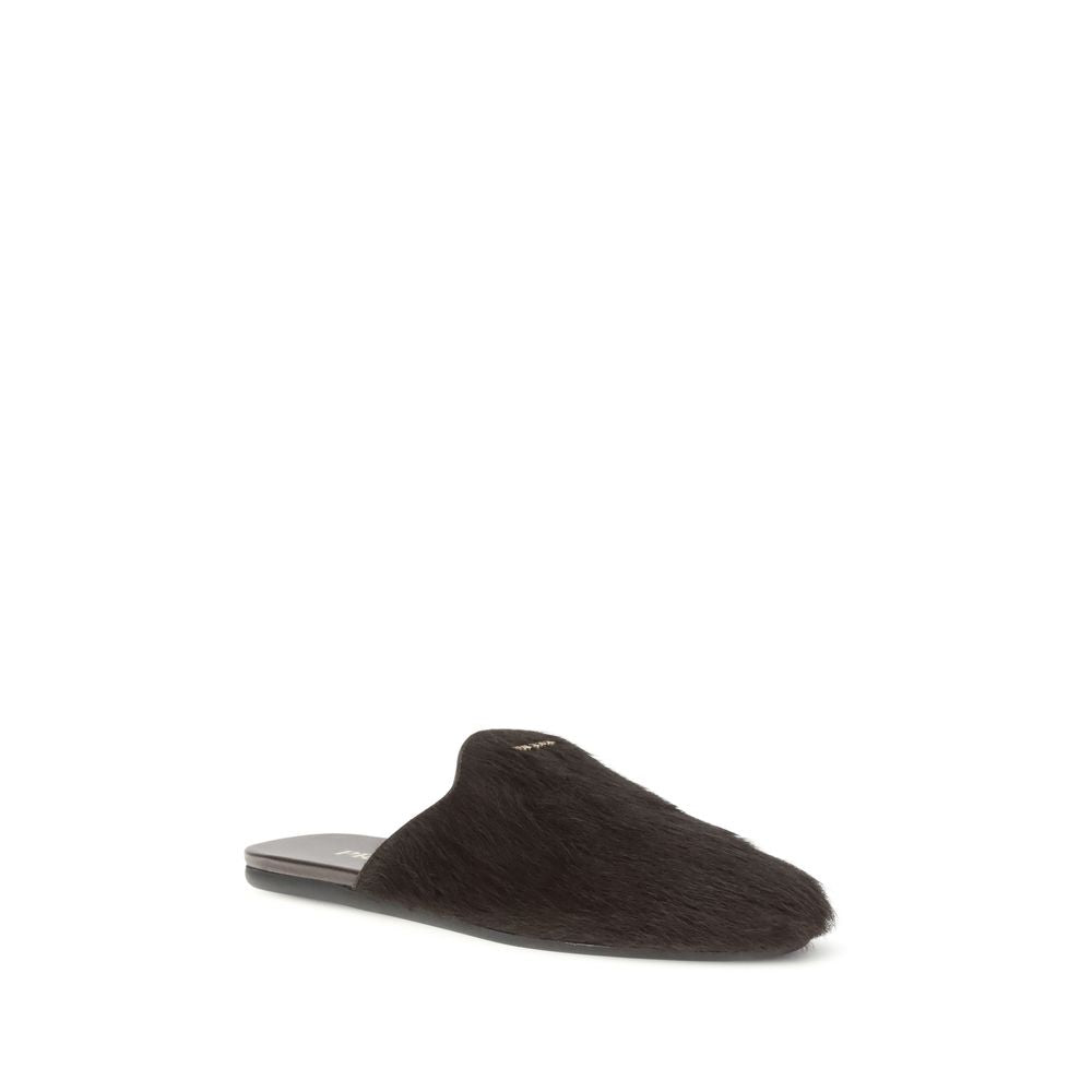 Prada Leder-Pantoletten