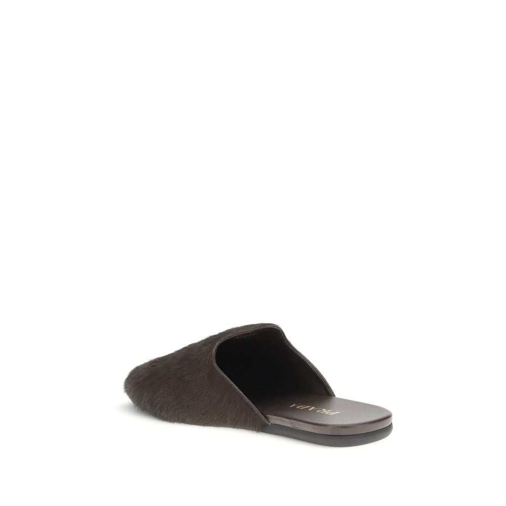 Prada Leder-Pantoletten