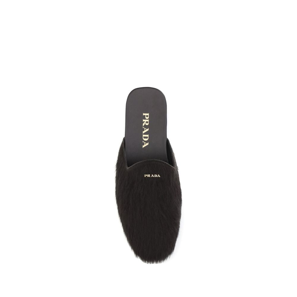 Prada Leder-Pantoletten
