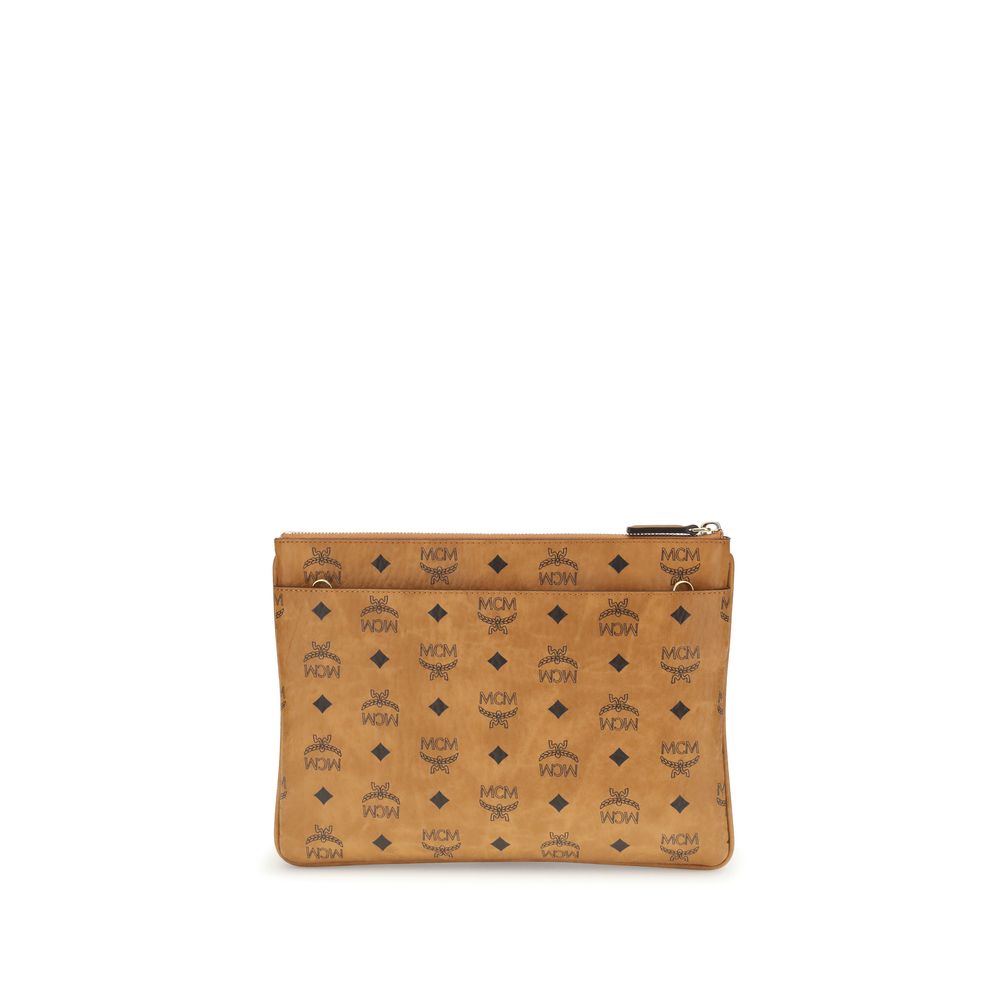 MCM Beutel mit Visetos-Aufdruck