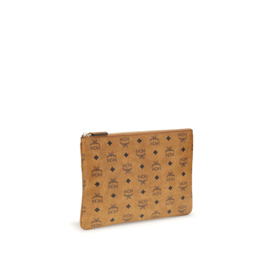 MCM Beutel mit Visetos-Aufdruck