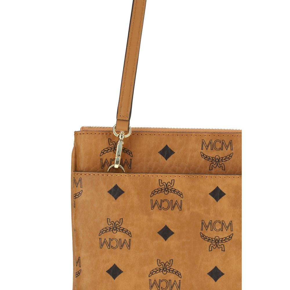 MCM Beutel mit Visetos-Aufdruck