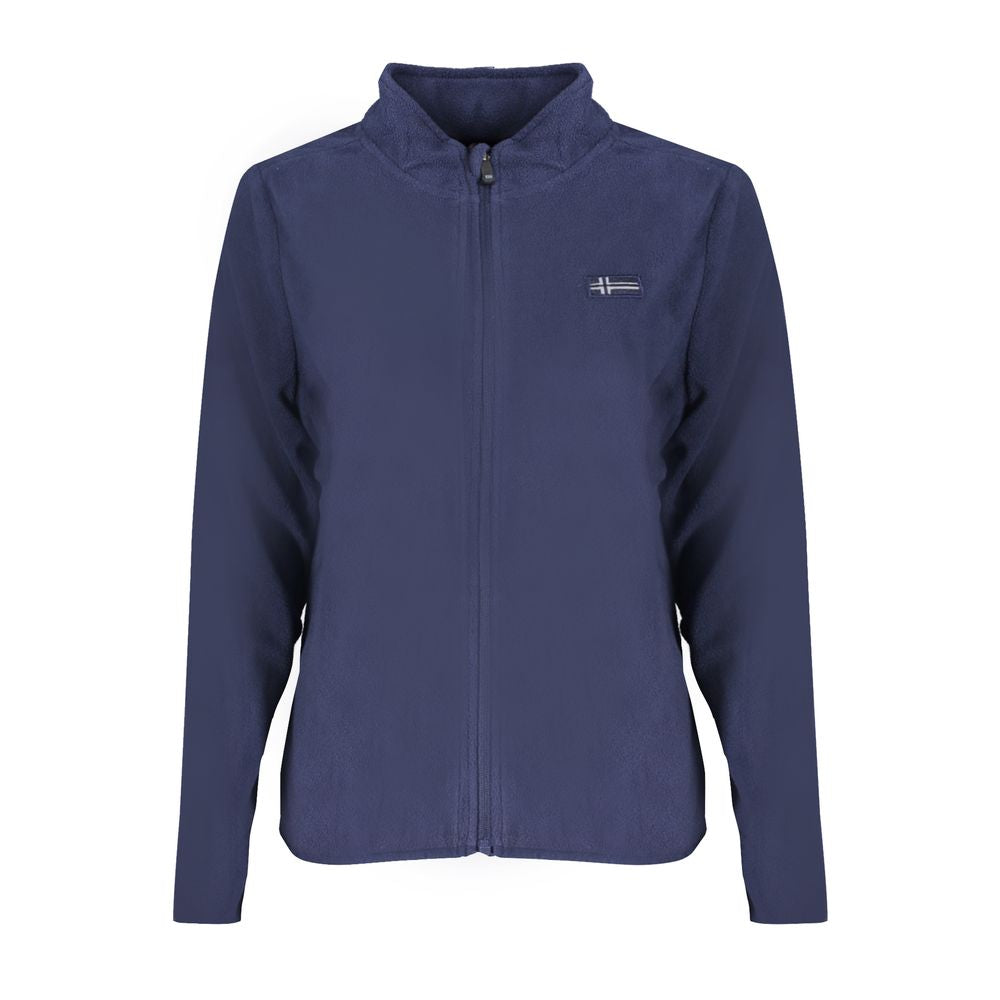 Norway 1963 Blauer Polyester Pullover für Frauen