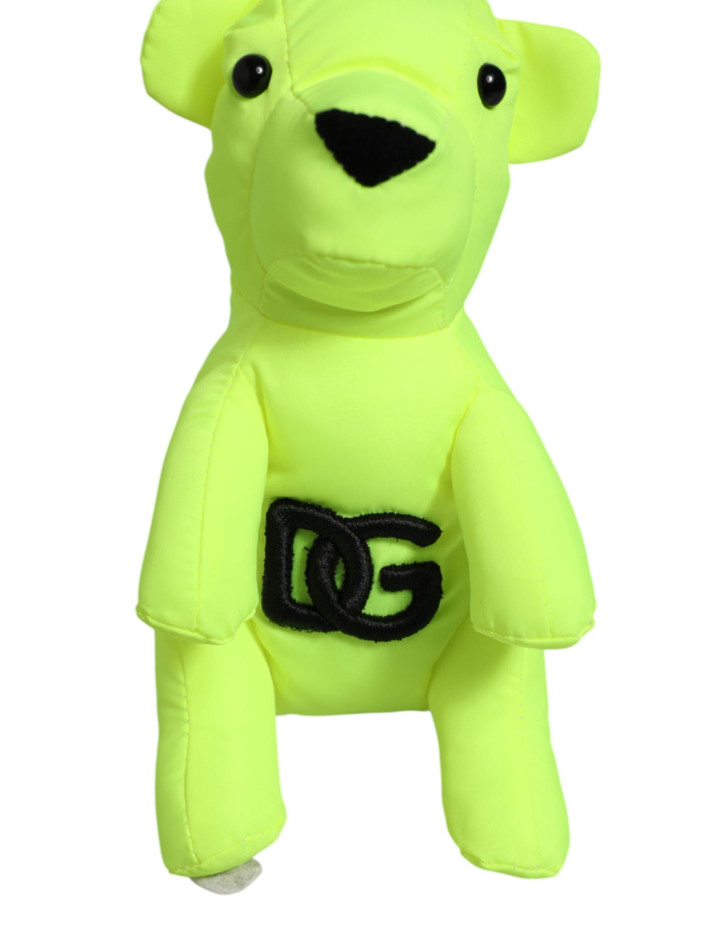 Dolce & Gabbana Neon Grüner Bär Gesticktes Logo Männer Schlüsselanhänger Spange Schlüsselring
