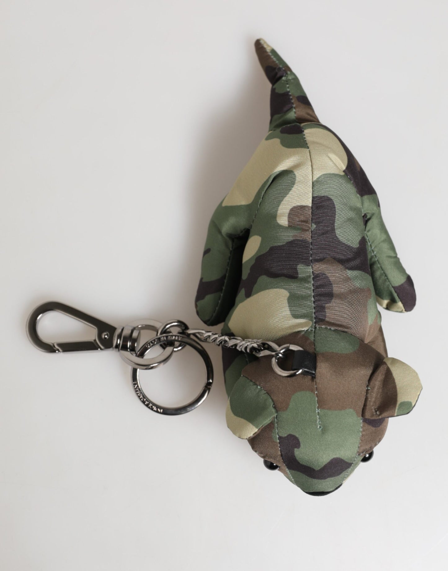 Dolce & Gabbana Camouflage Multicolor Tier Silhouette Schlüsselanhänger Schlüsselring