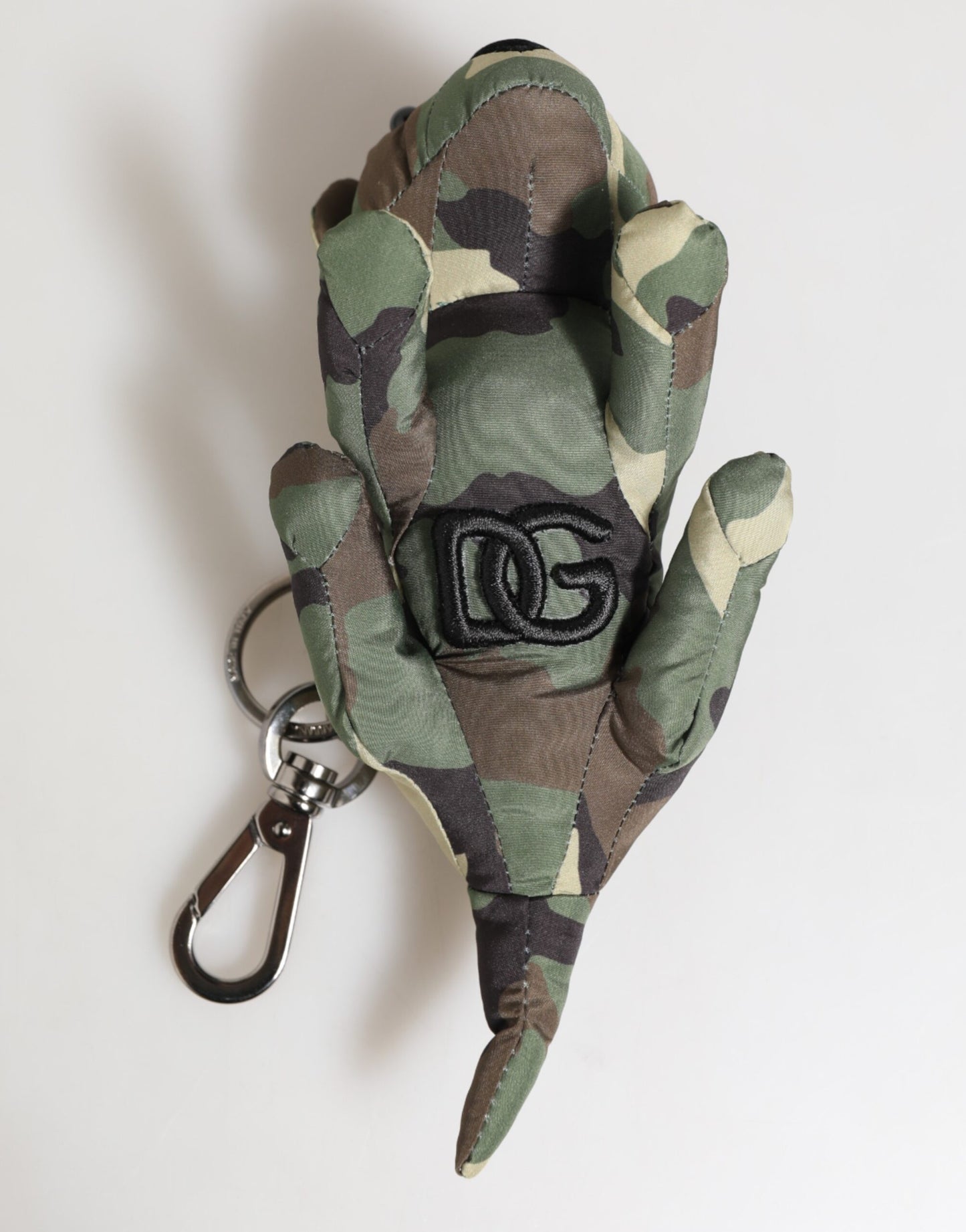 Dolce & Gabbana Camouflage Multicolor Tier Silhouette Schlüsselanhänger Schlüsselring
