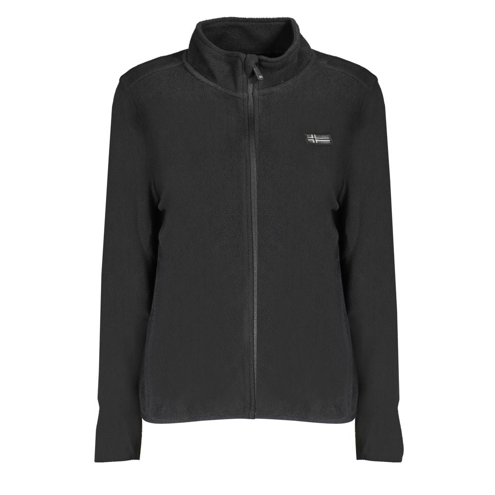 Norway 1963 Schwarzer Polyester Damen Pullover
