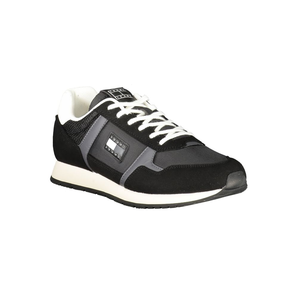 Tommy Hilfiger Schwarzer Polyester Herren Sneaker