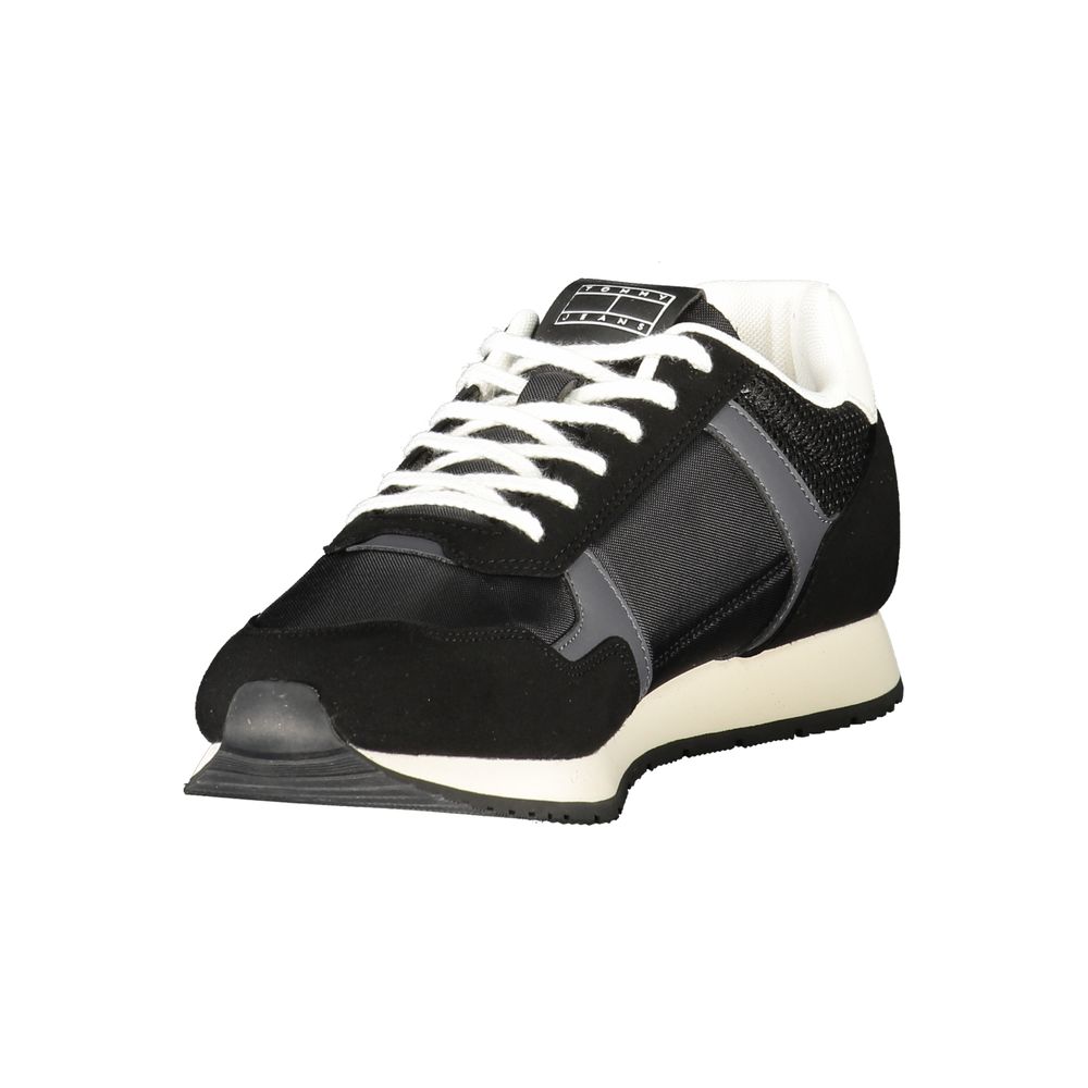 Tommy Hilfiger Schwarzer Polyester Herren Sneaker