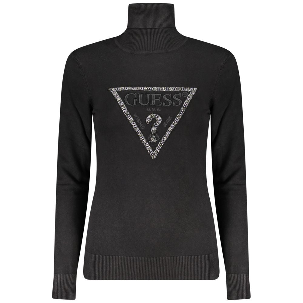 Guess Jeans Schwarzer Viskose Pullover für Frauen