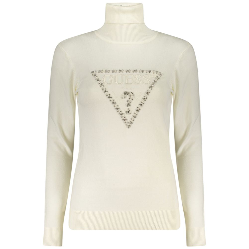 Guess Jeans Weißer Viskose Pullover für Frauen