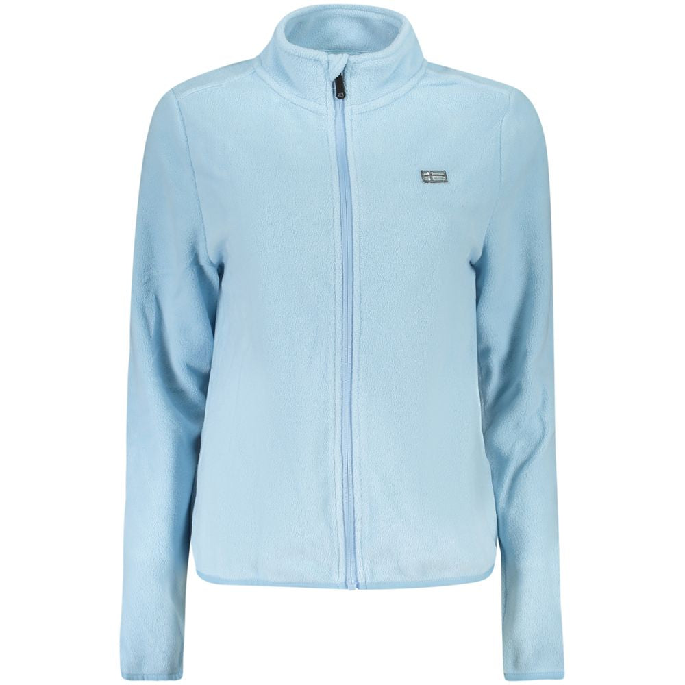 Norway 1963 Blauer Polyester Pullover für Frauen