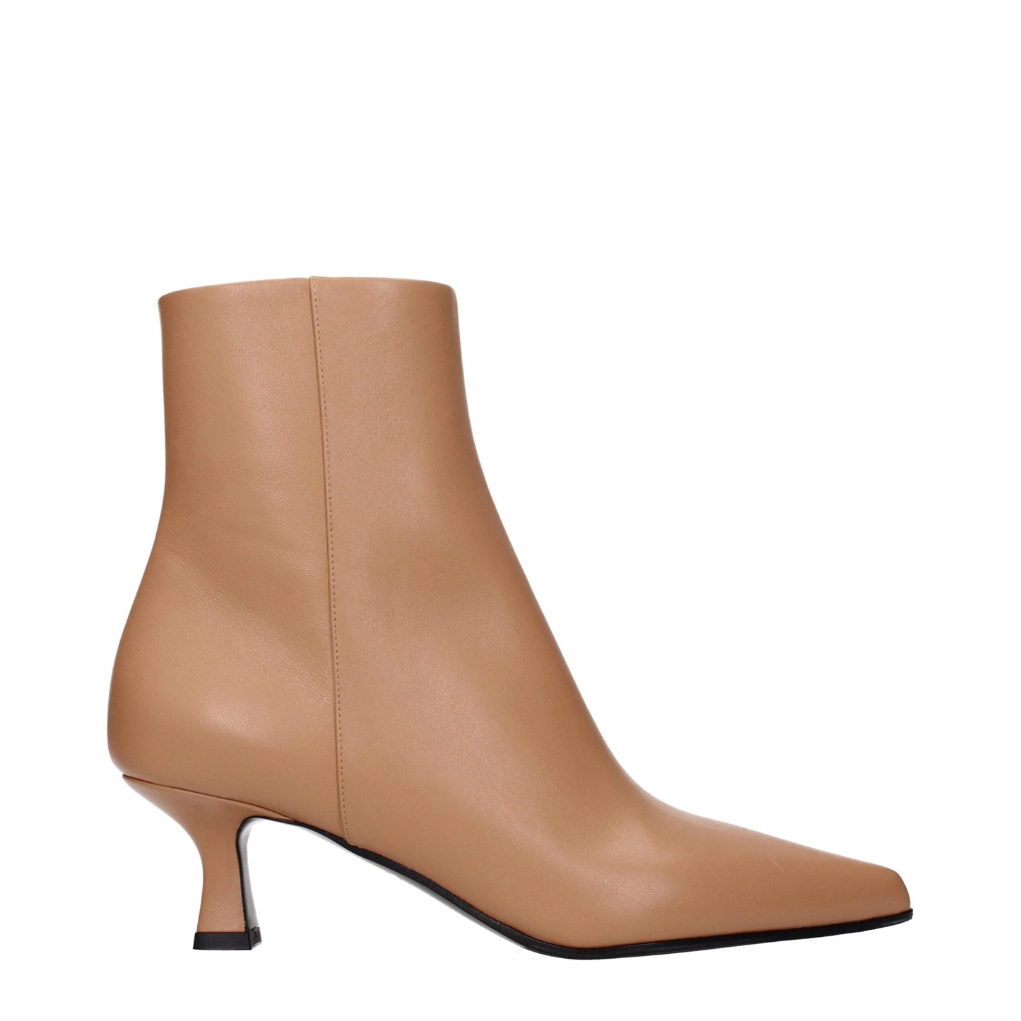 3Juin Braune Lederstiefeletten