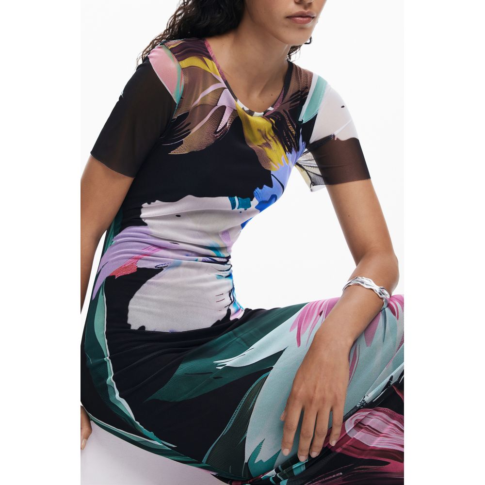 Desigual Schwarzes Polyester-Damenkleid