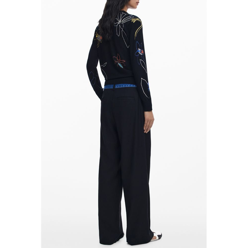 Desigual Schwarzer Viskose Pullover für Frauen
