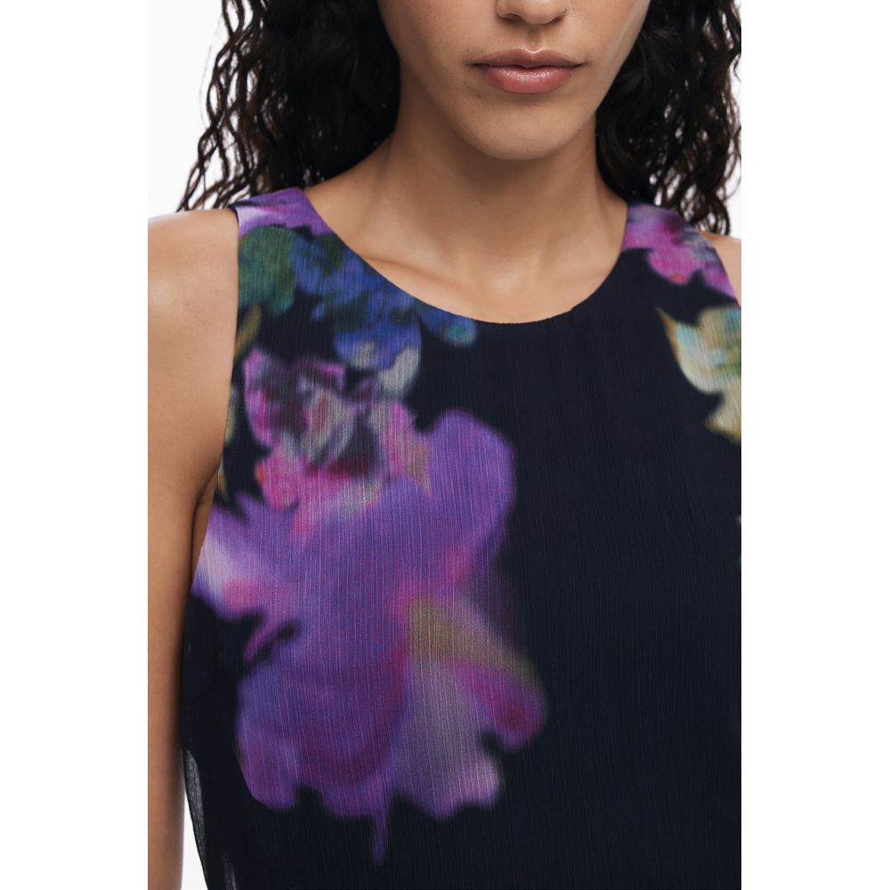 Desigual Schwarzes Polyester-Damenkleid
