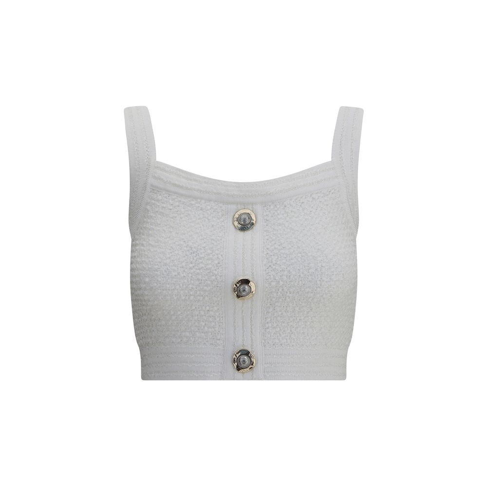 Balmain Tweed Crop Top