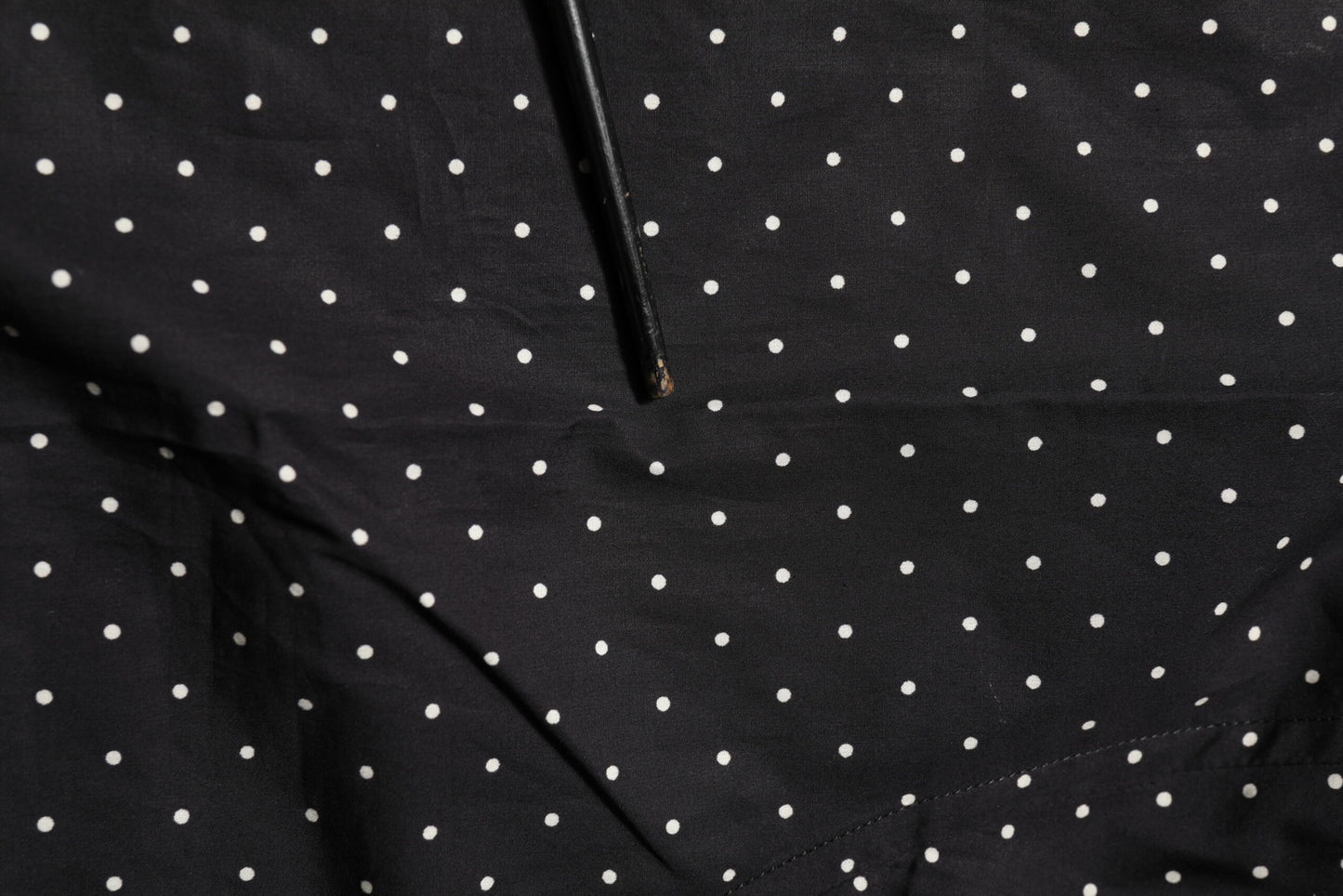 Dolce & Gabbana Schwarzes Polka Dot Cotton GOLD Herren Hemd