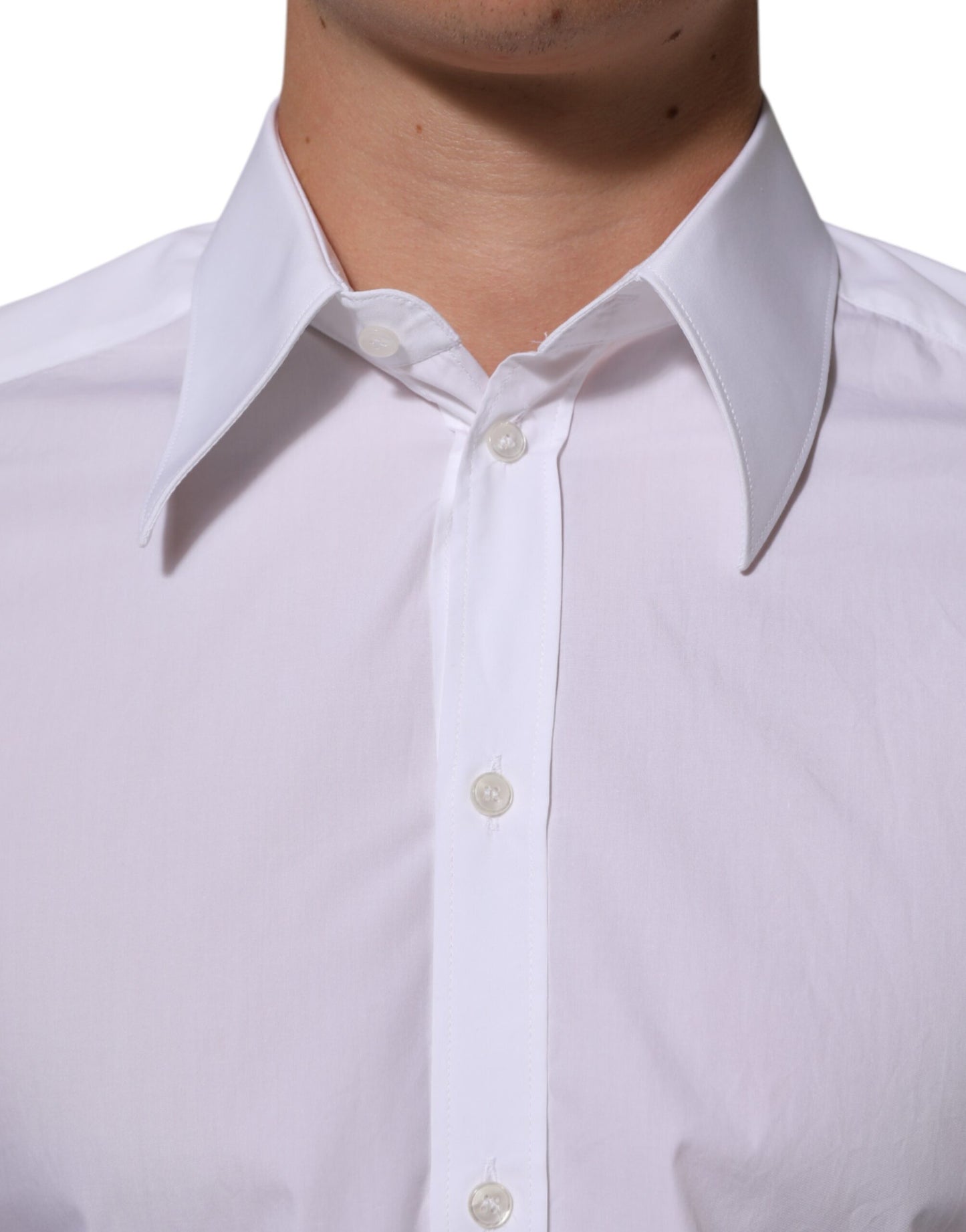 Dolce & Gabbana Weißes Baumwollhemd MARTINI für Männer Formal Dress Shirt