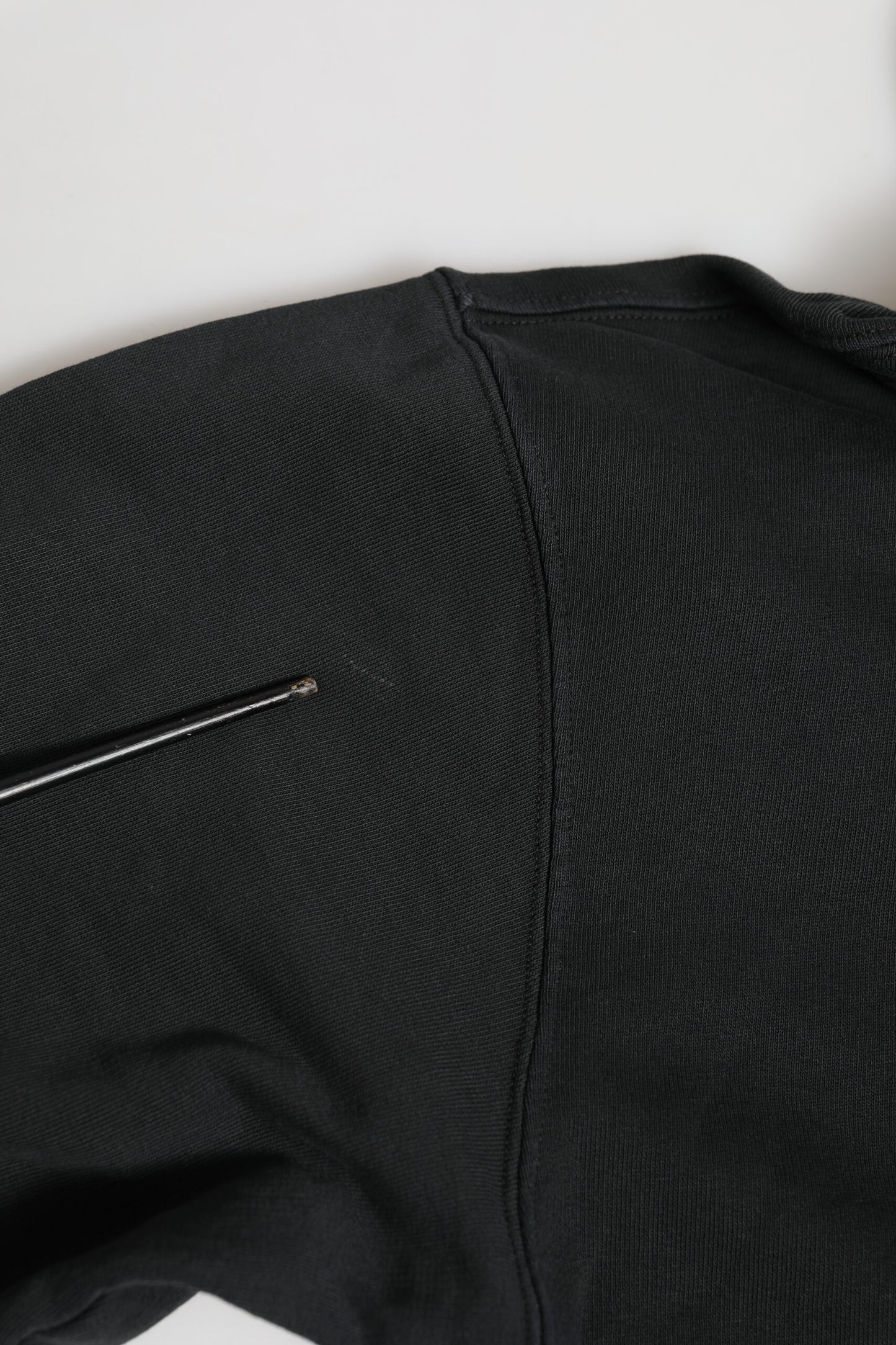 Dolce & Gabbana Schwarzes Logo FullZip Sweatshirt mit Kapuze Pullover