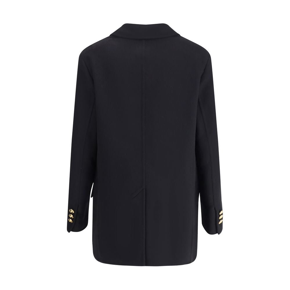 Versace Zweireihiger Mantel aus Wolle und Cachemire