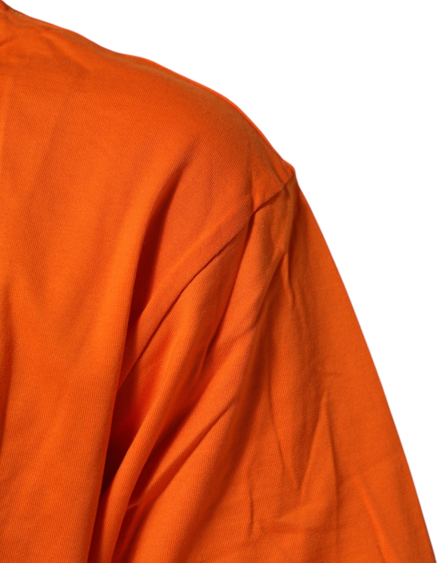 Dolce & Gabbana Orange DGVIB3 T-Shirt mit Rundhalsausschnitt und kurzen Ärmeln