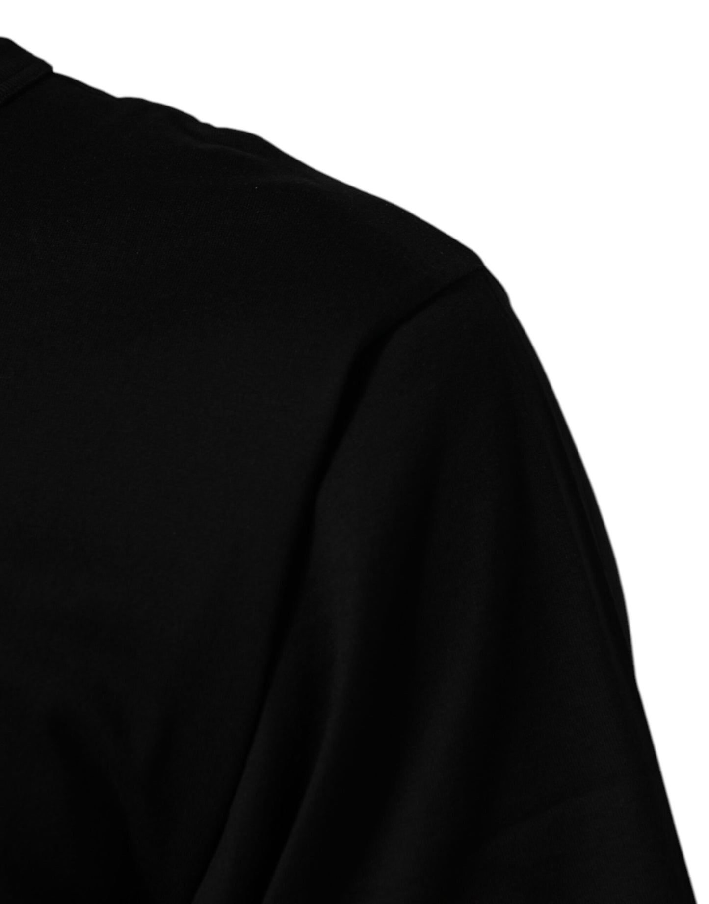 Dolce & Gabbana Schwarzes DGRoyals Baumwoll-T-Shirt für Männer mit Rundhalsausschnitt IT