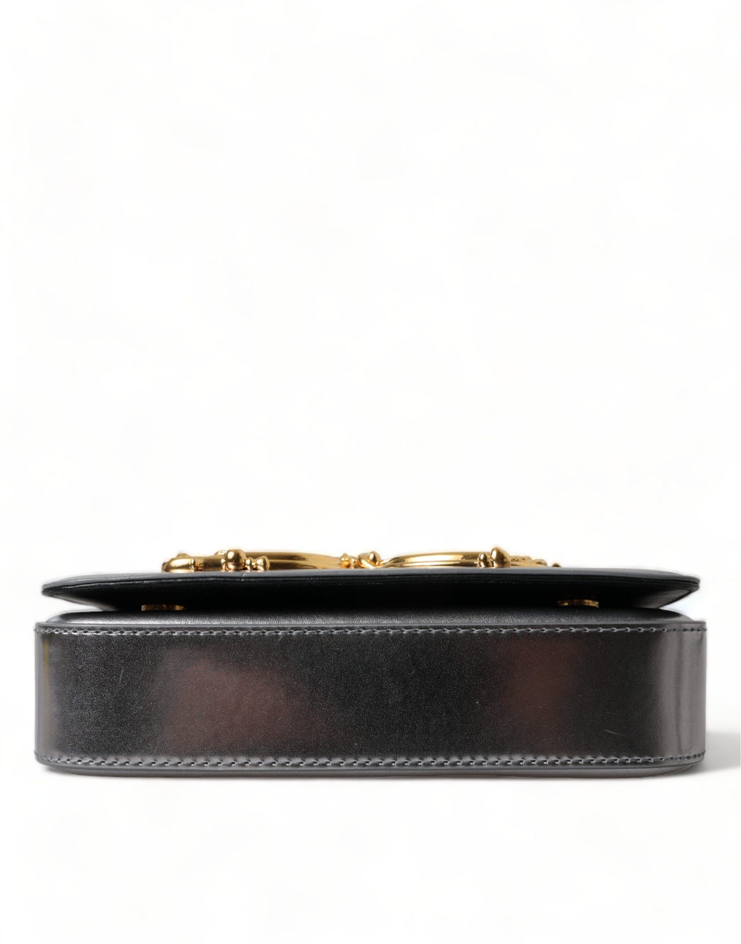 Dolce & Gabbana Metallic Silber Nappa Mini DG Mädchen Umhängetasche Borse