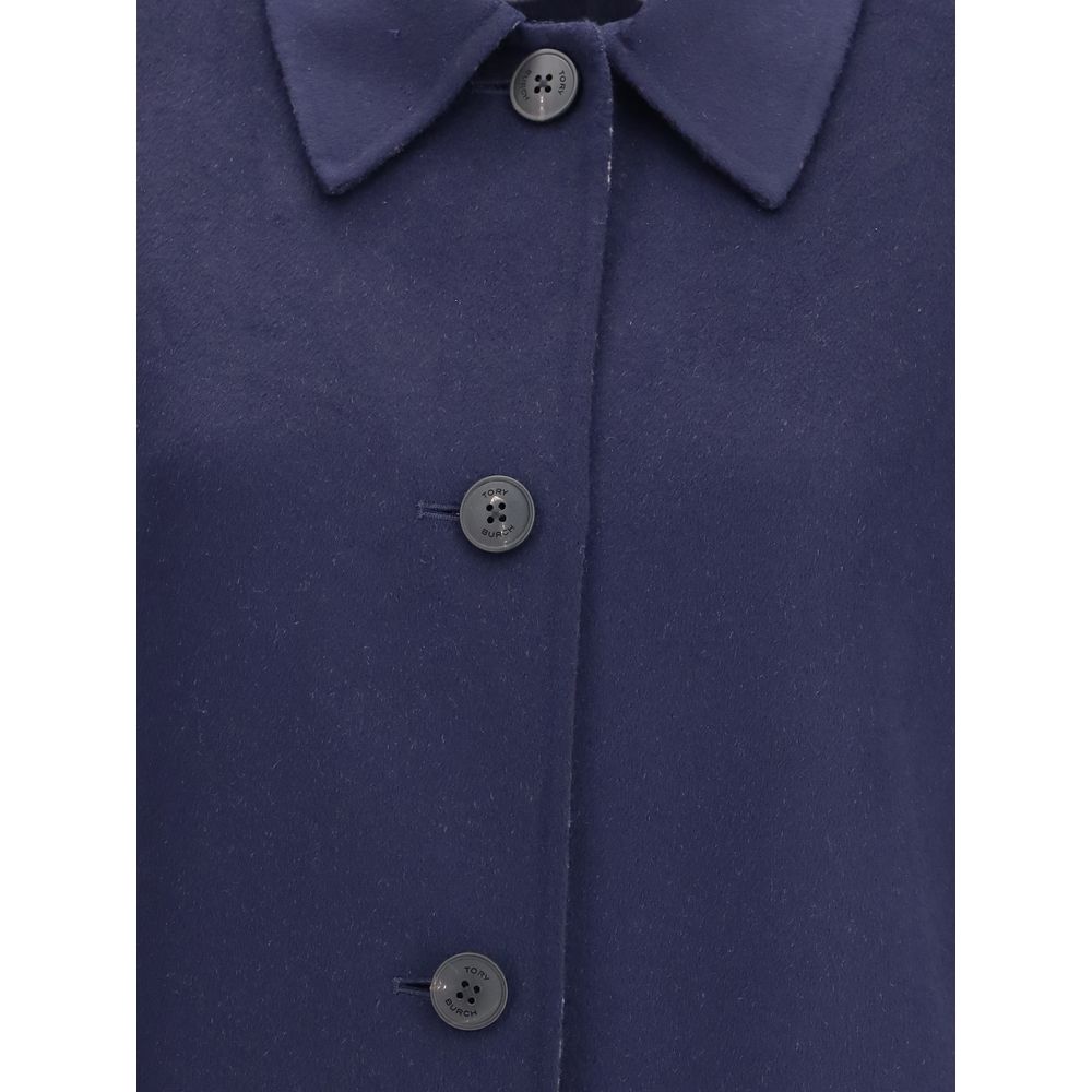 Tory Burch Beidseitig bedruckter Wollmantel