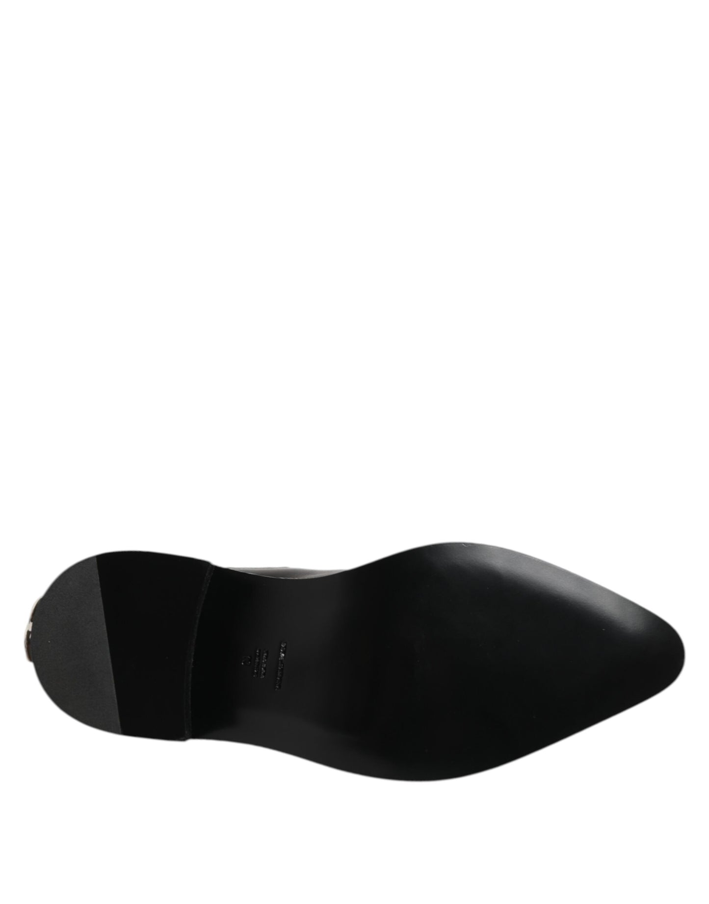 Dolce & Gabbana Schwarzes Leder Nieten Männer kurze Stiefel Schuhe