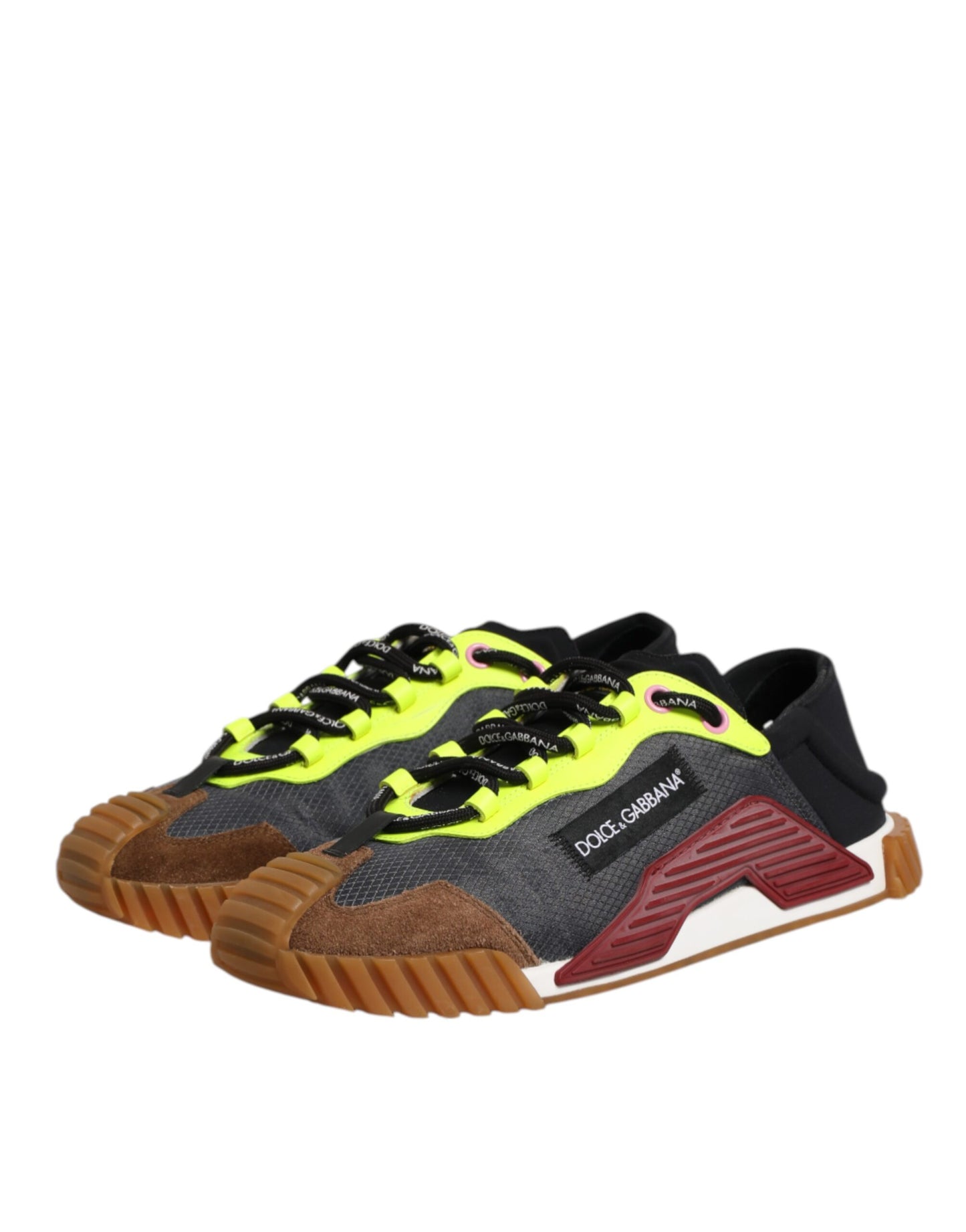Dolce & Gabbana Multicolor Nylon Low Top NS1 Turnschuhe Schuhe