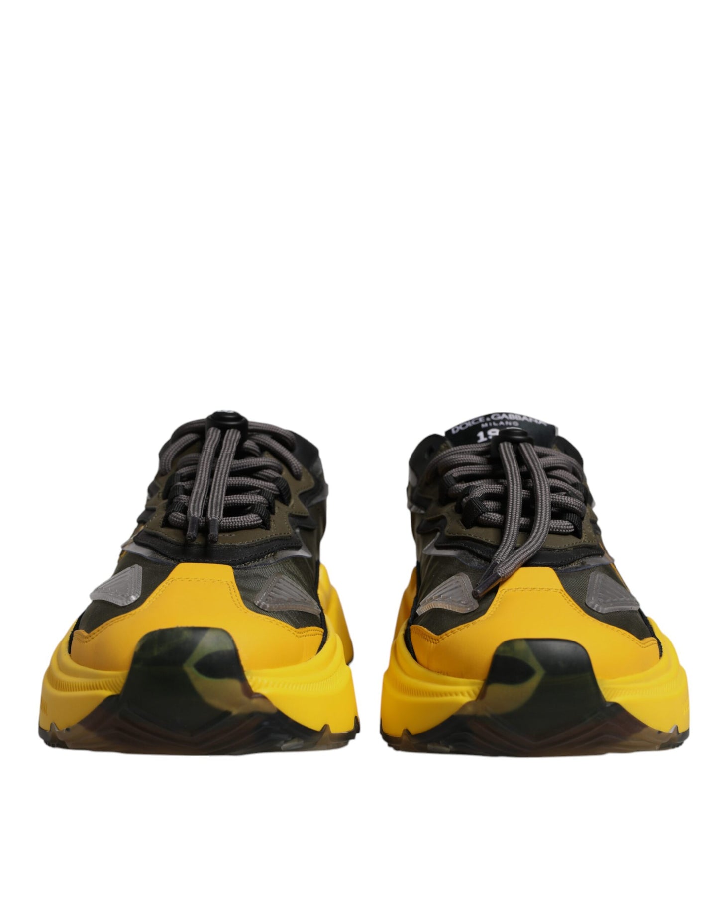 Dolce & Gabbana Schwarz Gelb Daymaster Low Top Sneakers Schuhe