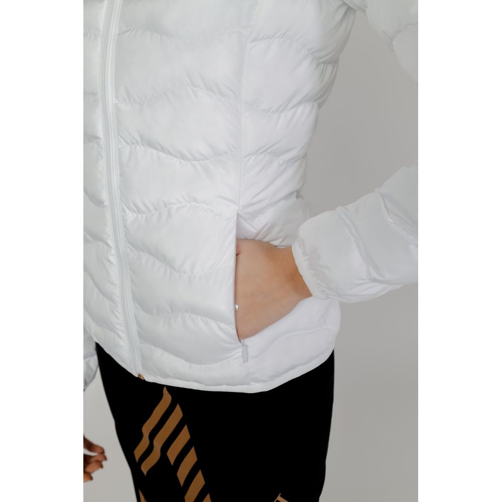 EA7 Emporio Armani Weiße Polyesterjacken &