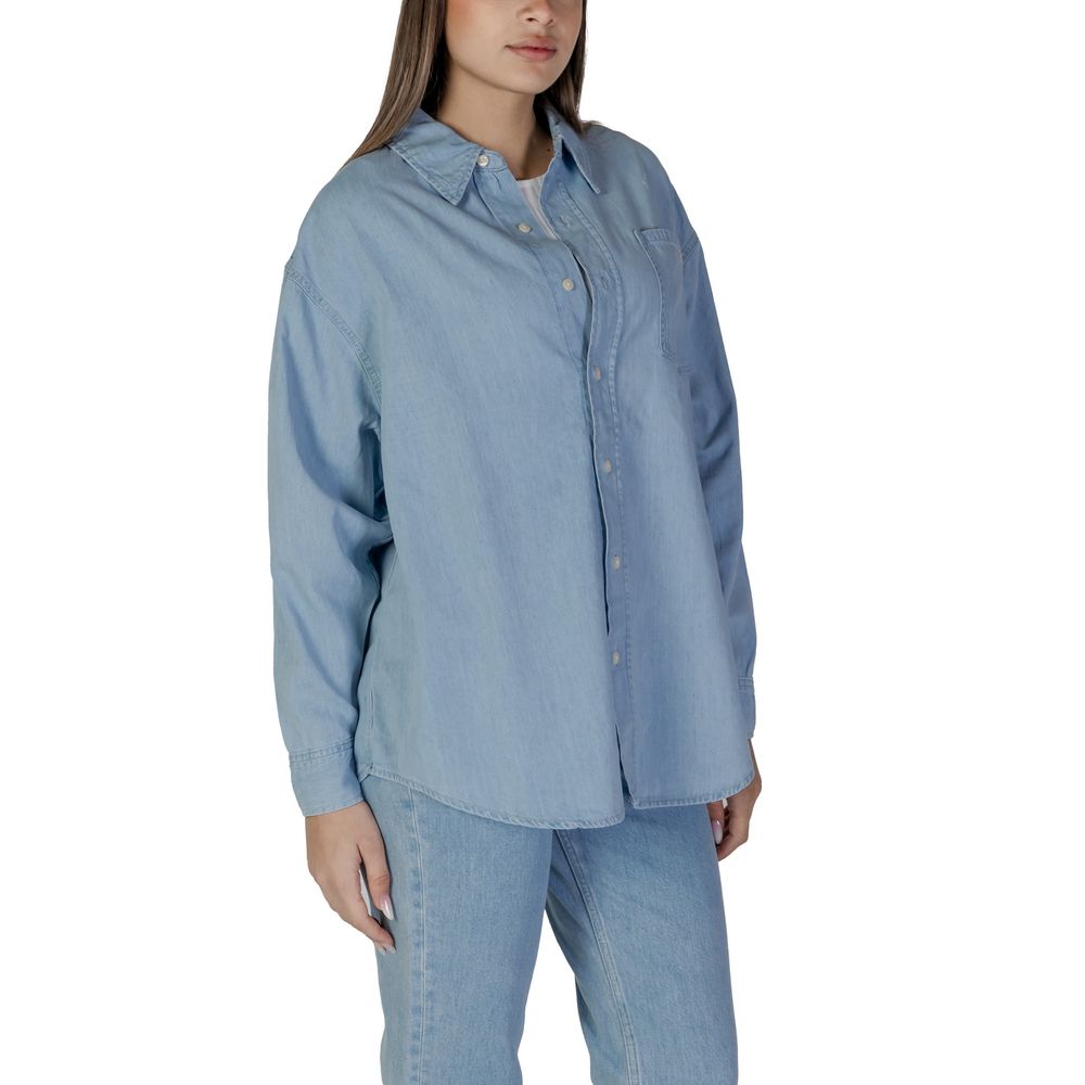 Calvin Klein Jeans Hellblaues Baumwollhemd