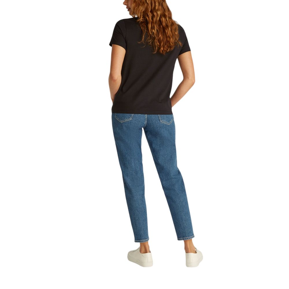 Calvin Klein Jeans Schwarzes T-Shirt aus recycelter Baumwolle