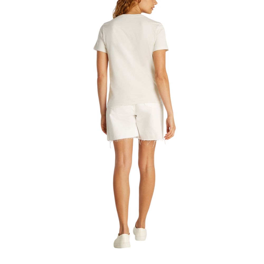 Calvin Klein Jeans Beige T-Shirt aus recycelter Baumwolle