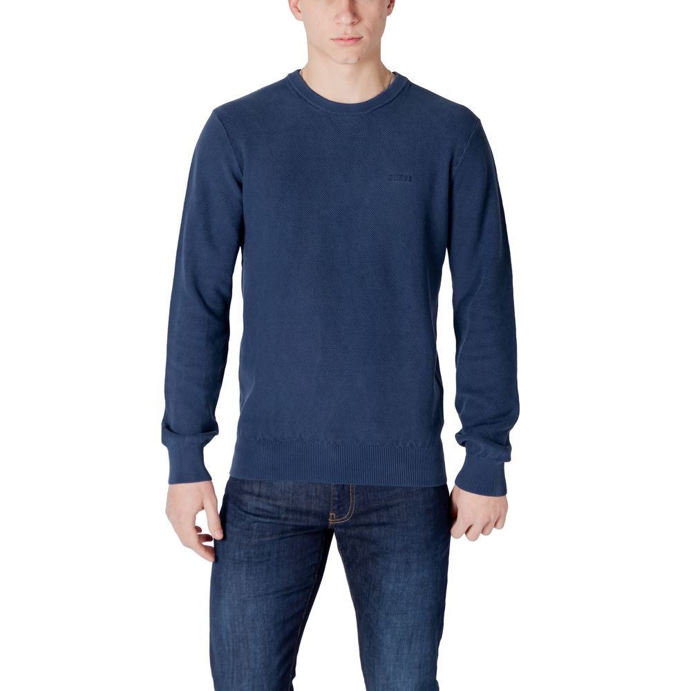 Guess Blauer Baumwollpullover