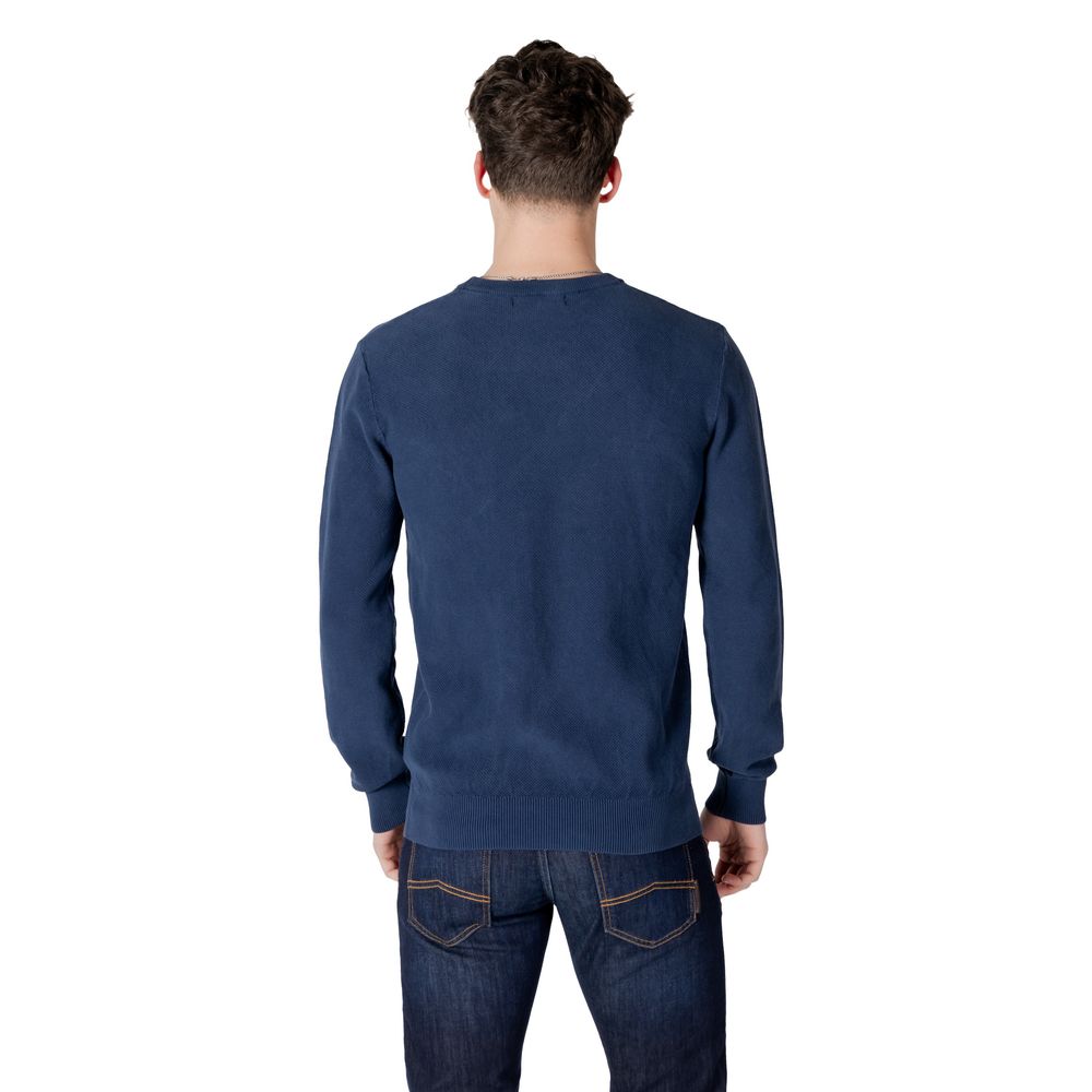 Guess Blauer Baumwollpullover