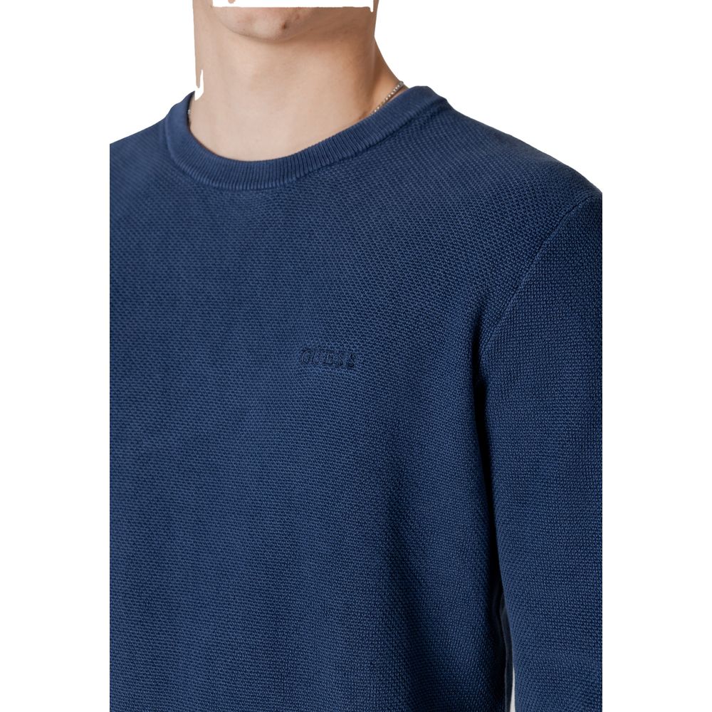 Guess Blauer Baumwollpullover
